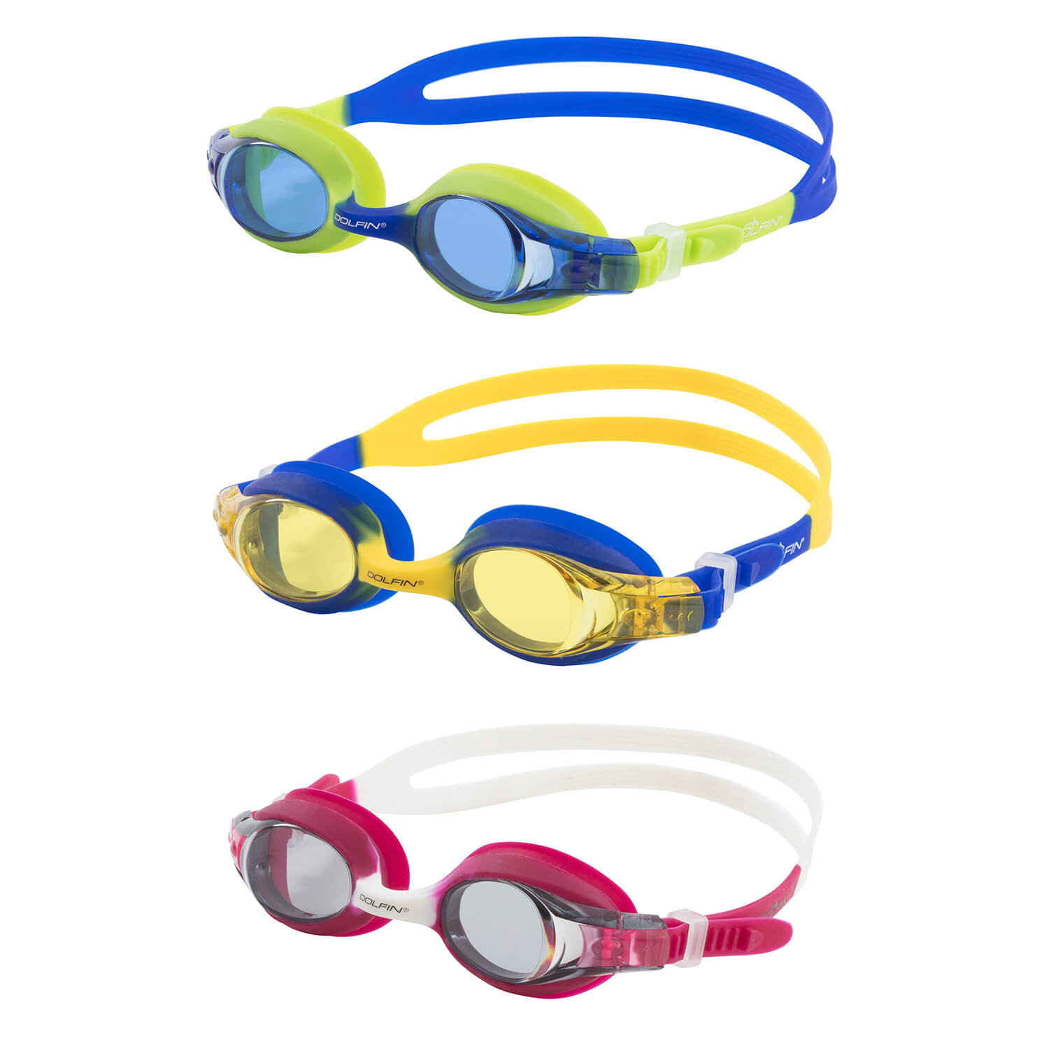 Dolfin Flipper Goggle Youth 3 Pack