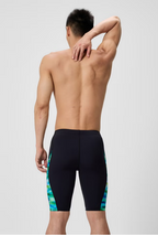 SPEEDO PRINT SPLICED JAMMER SUNSET GROVE BLACK