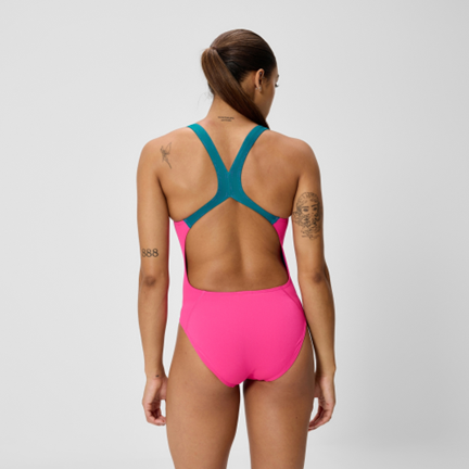 SPEEDO SOLID POWERBACK PUNCHY PINK