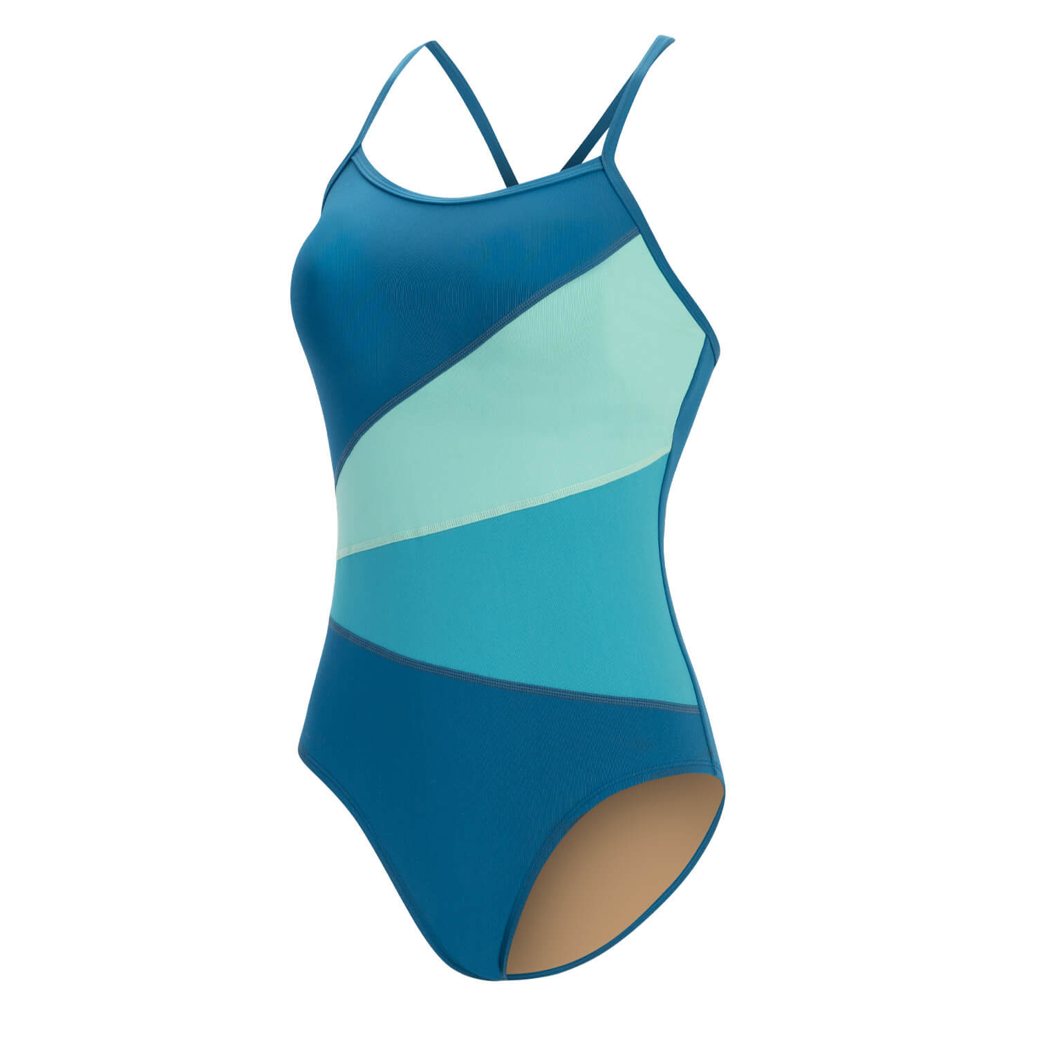 Dolfin Aquashape Color Blocked Moderate Back
