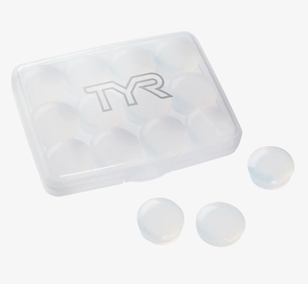 TYR CLEAR SOFT SILICONE EAR PLUGS - 12 PACK