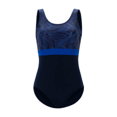 DOLFIN AQUASHAPE NAMASTE MODERATE SCOOP BACK NAVY