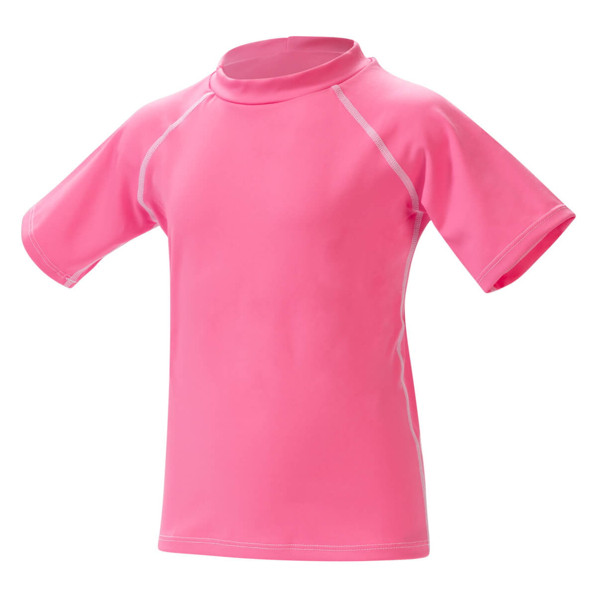 Little Dolfin Unisex Solid Pink Rash Guard