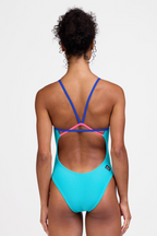 Jolyn Perry Contrast Hawaii Blue & Blueberry & Hot Pink