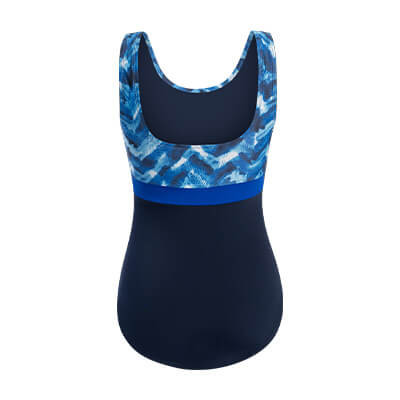 DOLFIN AQUASHAPE RETREAT MODERATE SCOOP BACK BLUE SIZE 10