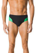 SPEEDO SPARK SPLICE BRIEF BLK/GRN