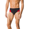 SPEEDO SPARK SPLICE BRIEF BLK/RED