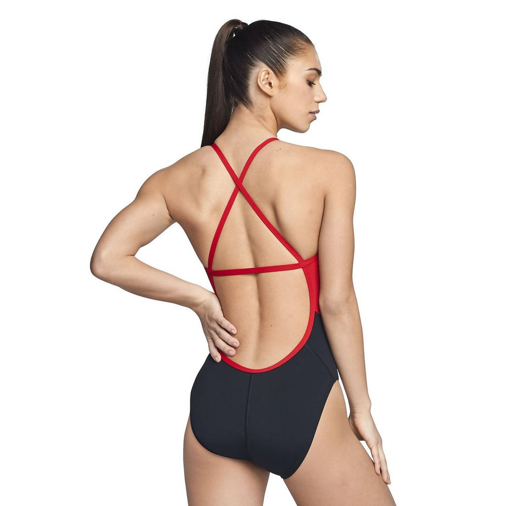 Speedo Spark Splice Crossback Blk/Red