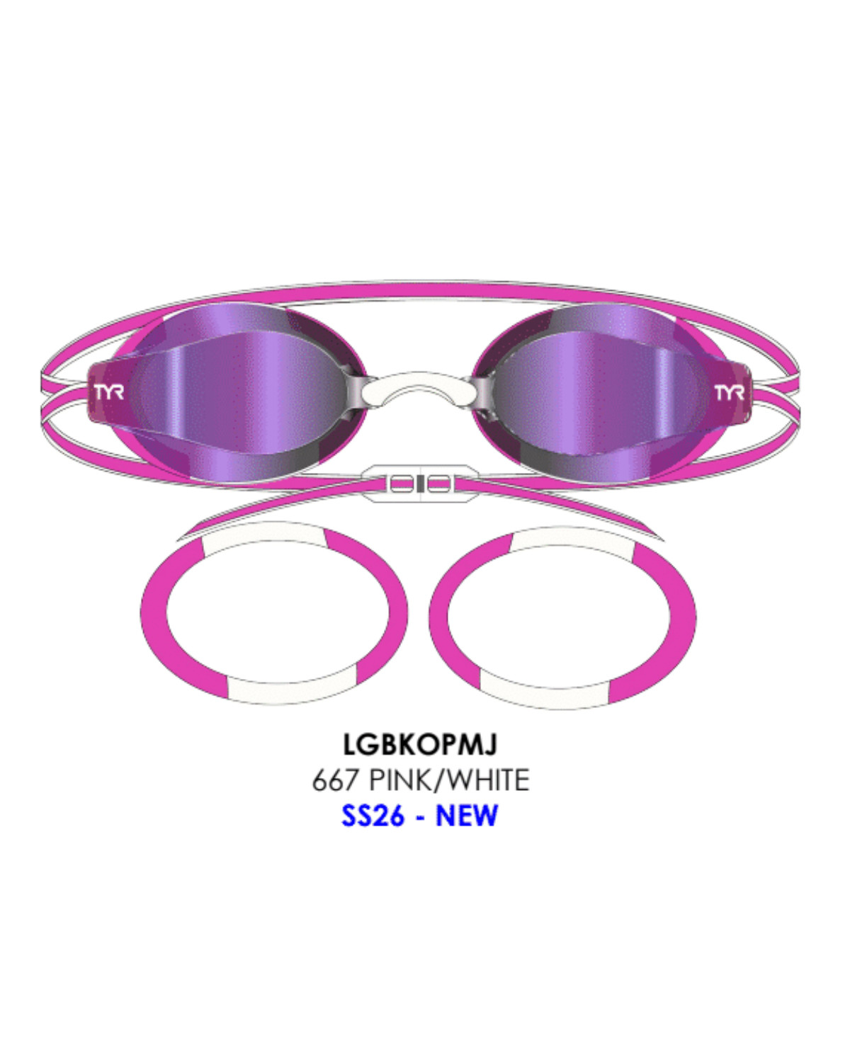 TYR Black Ops Junior 140EV Goggle