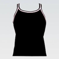 DOLFIN WOMEN'S BLACK TANKKINI TOP